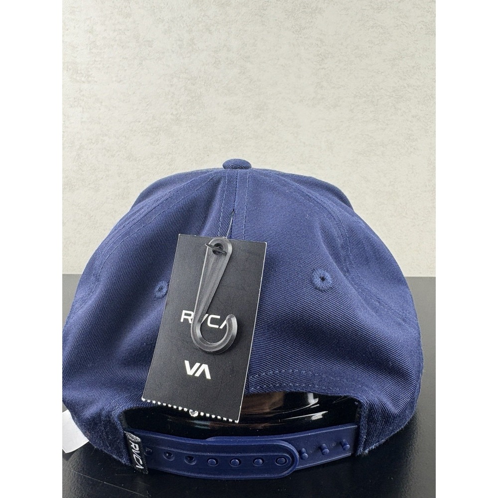 RVCA Hookie Snapback Hat One Size Navy Blue NWT - Picture 3 of 8
